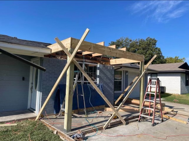 Patio Construction Progress
