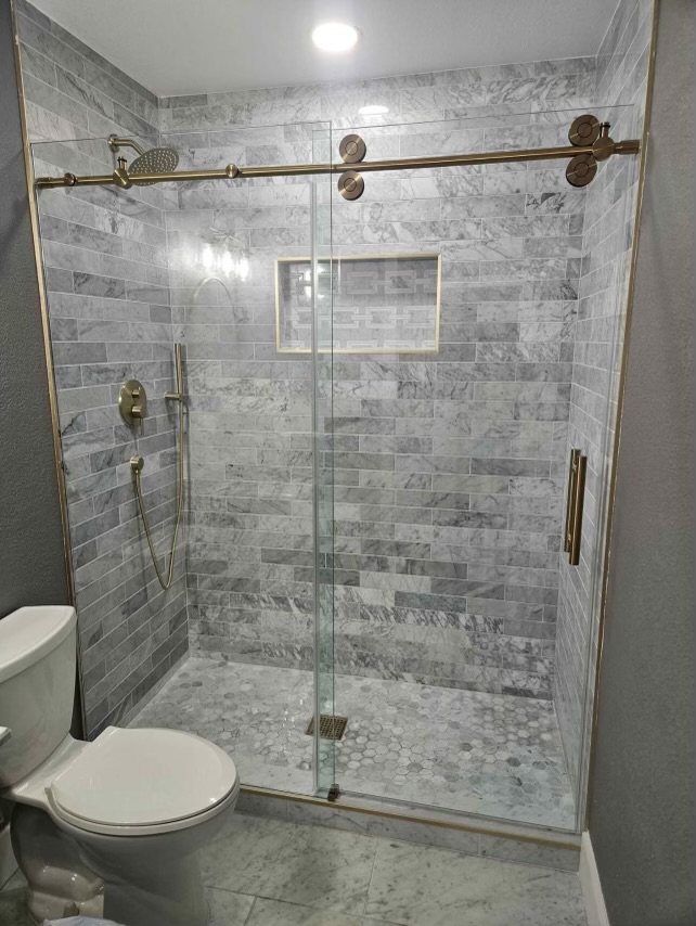 Luxury Shower with Glass Doors